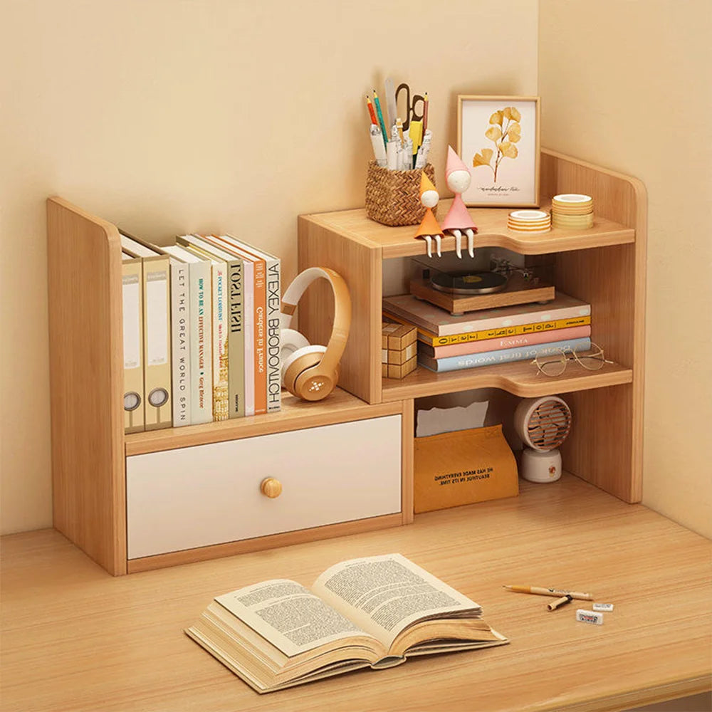 Desktop Shelving Storage Unit, Layered Shelf