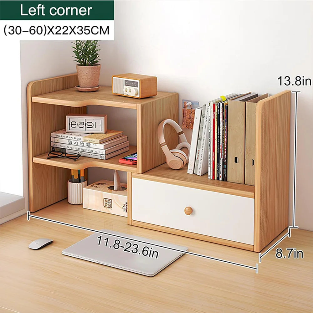 Desktop Shelving Storage Unit, Layered Shelf