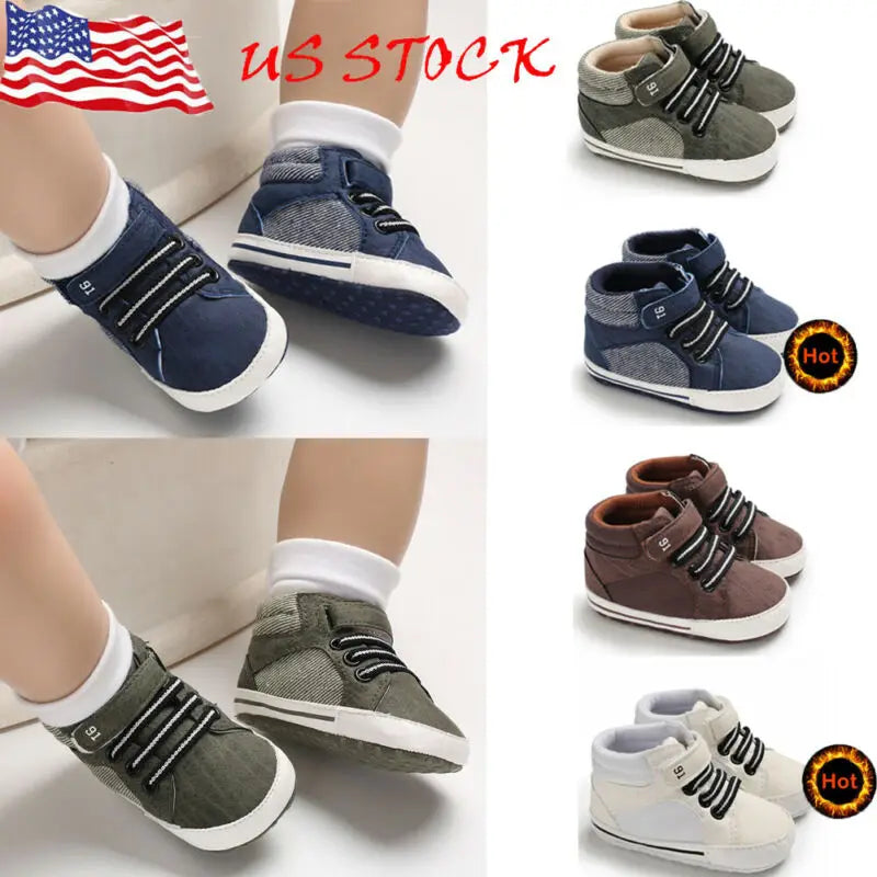 Baby Boys Girls Sneakers First Walkers For 0-18 Month