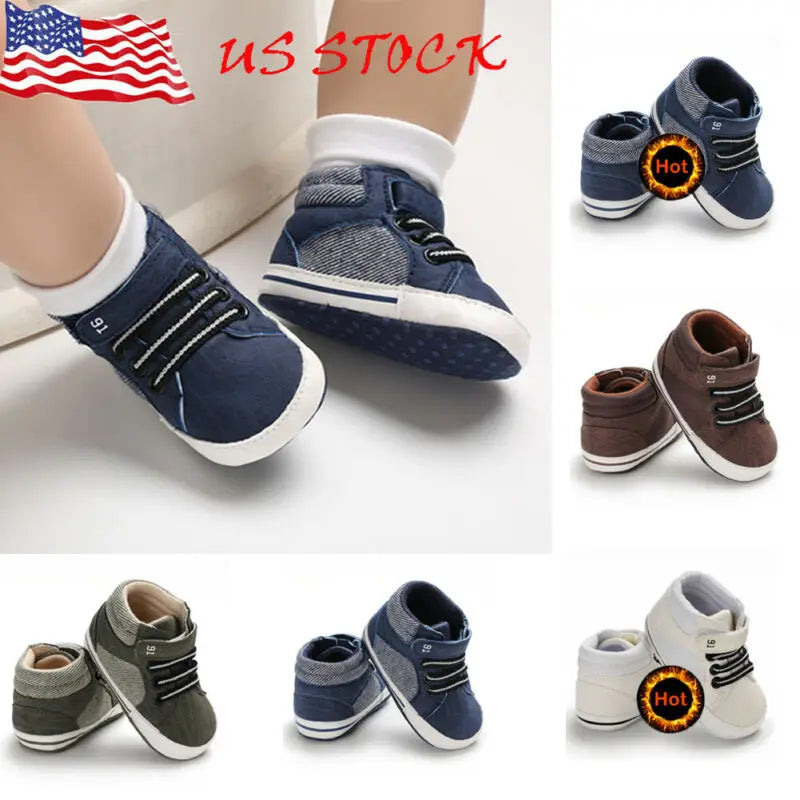 Baby Boys Girls Sneakers First Walkers For 0-18 Month