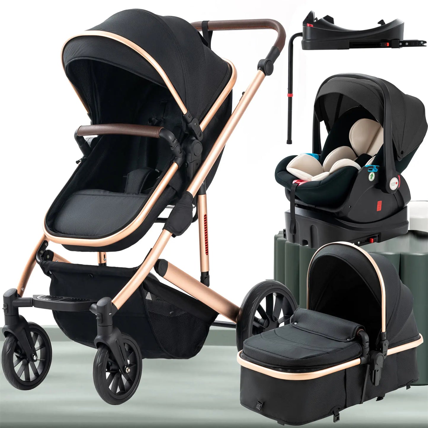Baby Stroller, Carriage, Base, Baby Travel System