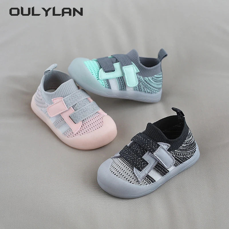 Soft Sole Breathable Knit Mesh Sneakers Spring Summer