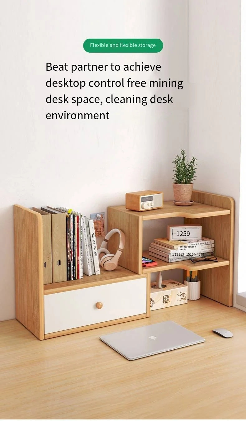 Desktop Shelving Storage Unit, Layered Shelf