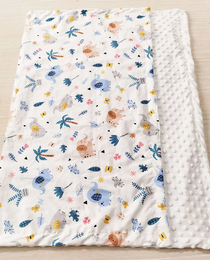 Swaddle Baby Blanket Warm Double Layer