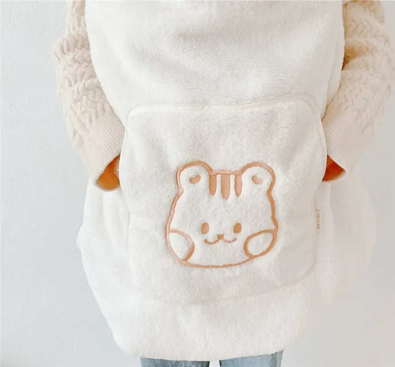 Winter Fleece Baby Blanket Waist Stool Cloak
