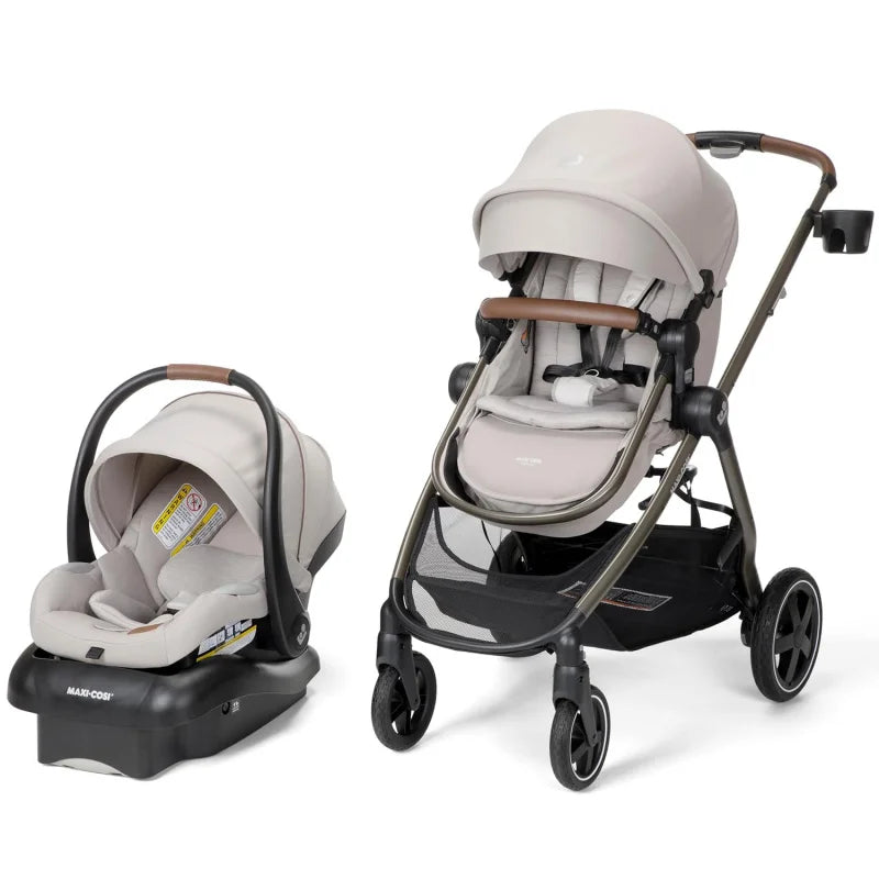 5-In-1 Modular Baby Travel System Car Seat/Stroller,