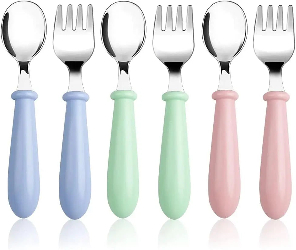 Baby/Toddler Utensils 3 Forks and Spoons Sets