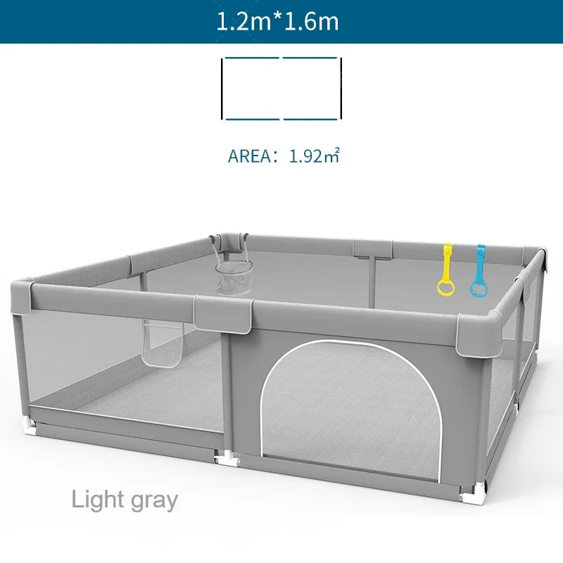 Baby Crawling Playpen, Grey Corral For Baby