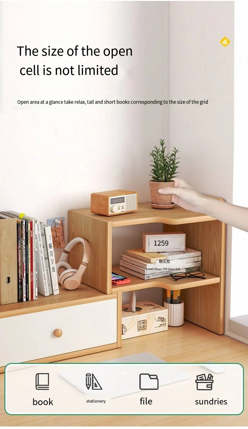 Desktop Shelving Storage Unit, Layered Shelf