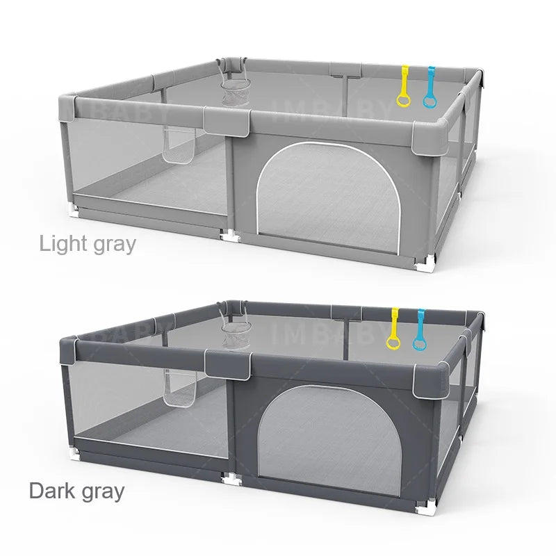 Baby Crawling Playpen, Grey Corral For Baby