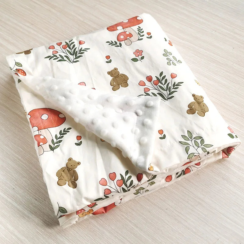 Swaddle Baby Blanket Warm Double Layer