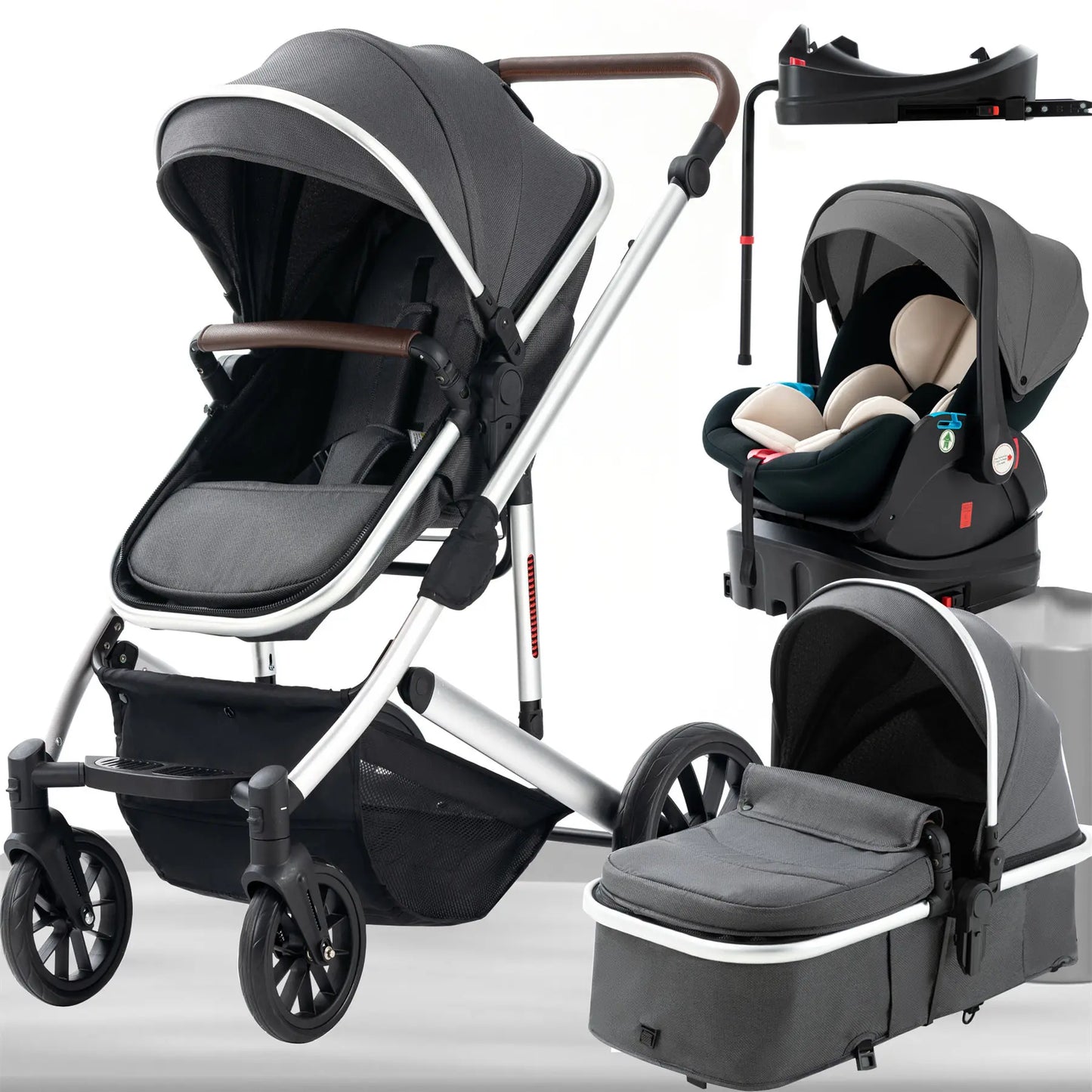 Baby Stroller, Carriage, Base, Baby Travel System