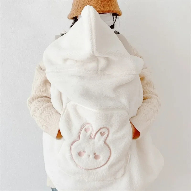 Winter Fleece Baby Blanket Waist Stool Cloak