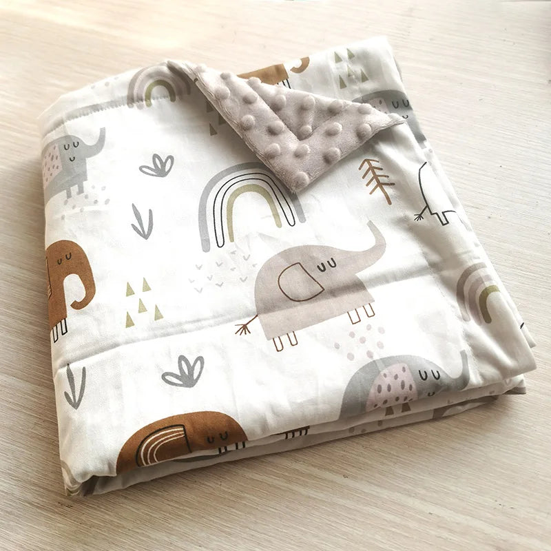 Swaddle Baby Blanket Warm Double Layer