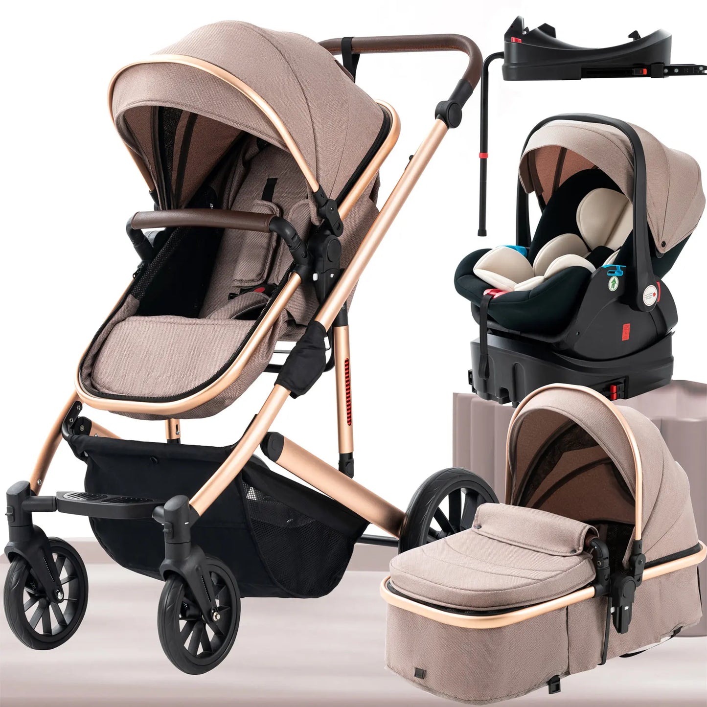 Baby Stroller, Carriage, Base, Baby Travel System