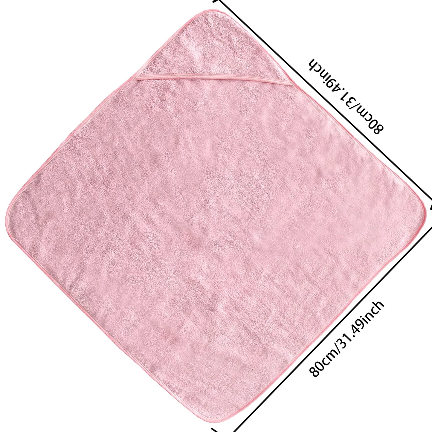 Newborn Bath Towel Neutral Baby Animal Face