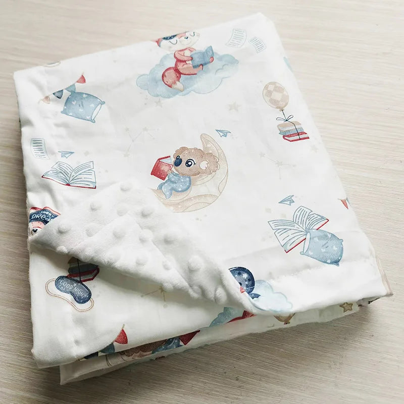 Swaddle Baby Blanket Warm Double Layer