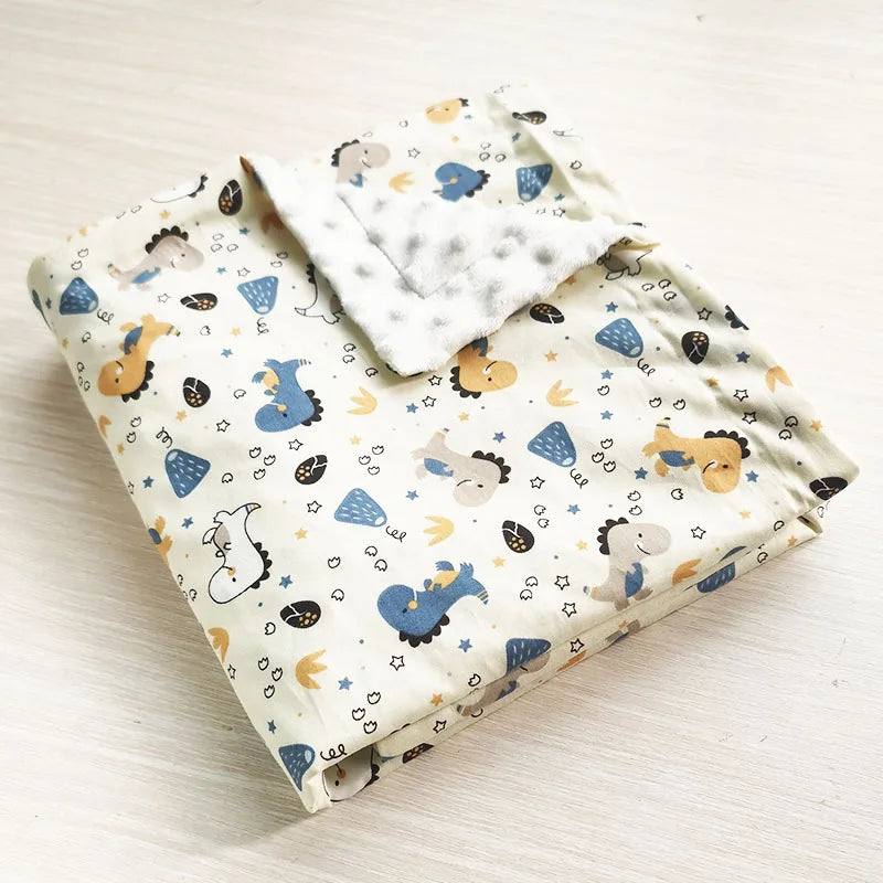 Swaddle Baby Blanket Warm Double Layer