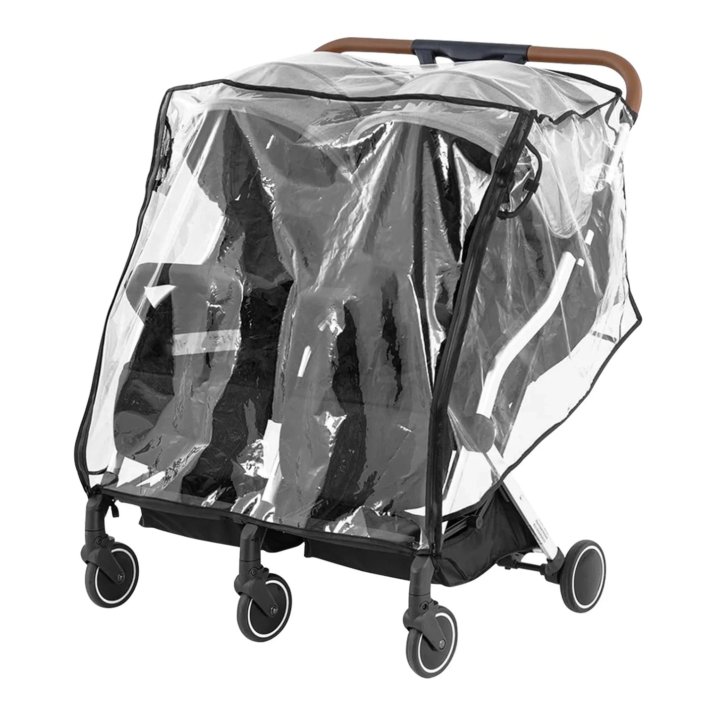 Universal Double Stroller Transparent Rain Cover