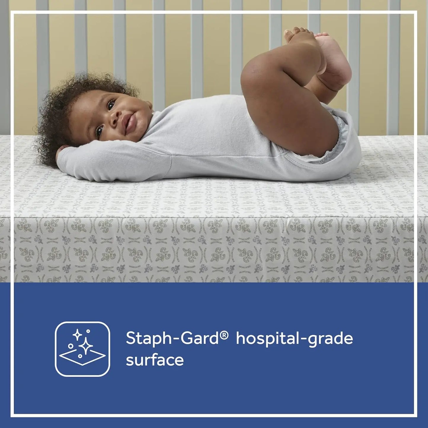 Hypoallergenic, Antibacterial, Waterproof, Memory Foam Baby Crib Mattress