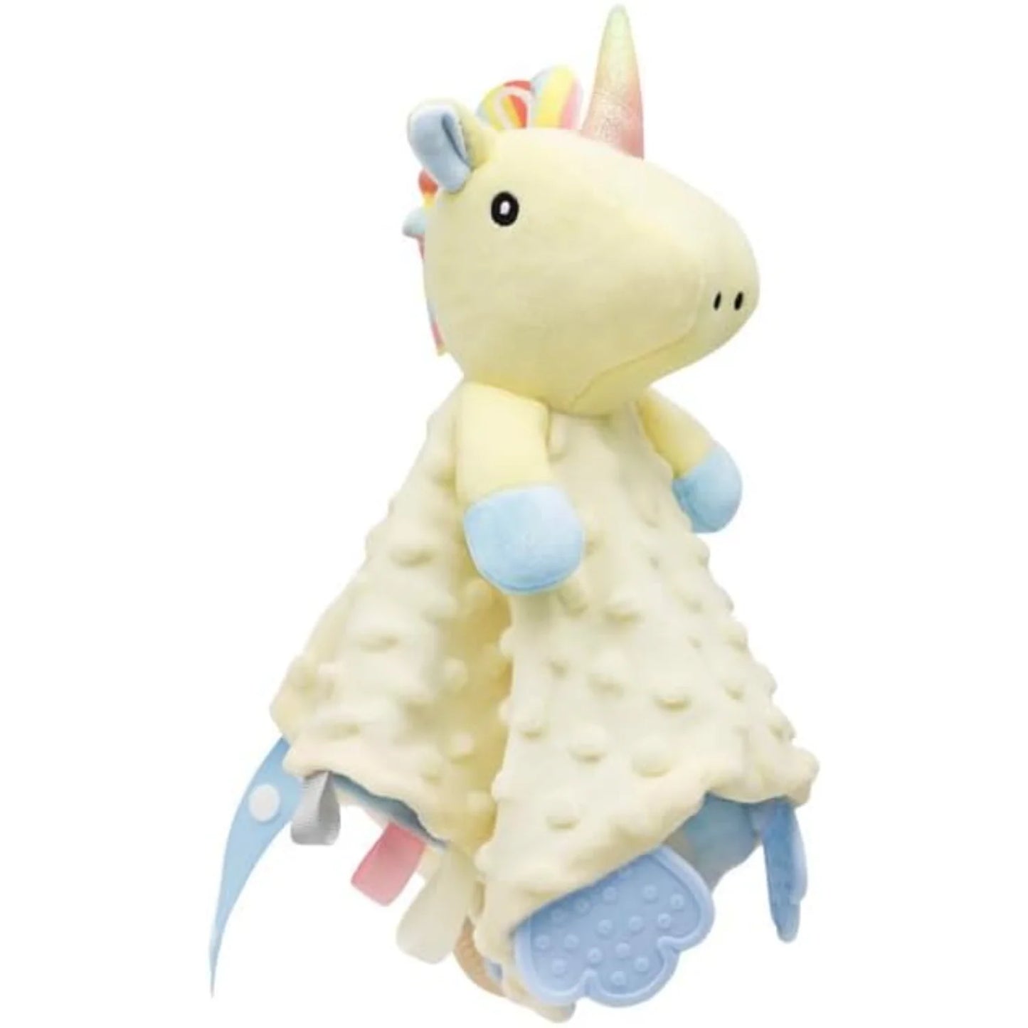 Stuffed Animal Head In Middle Of Blanket For Baby