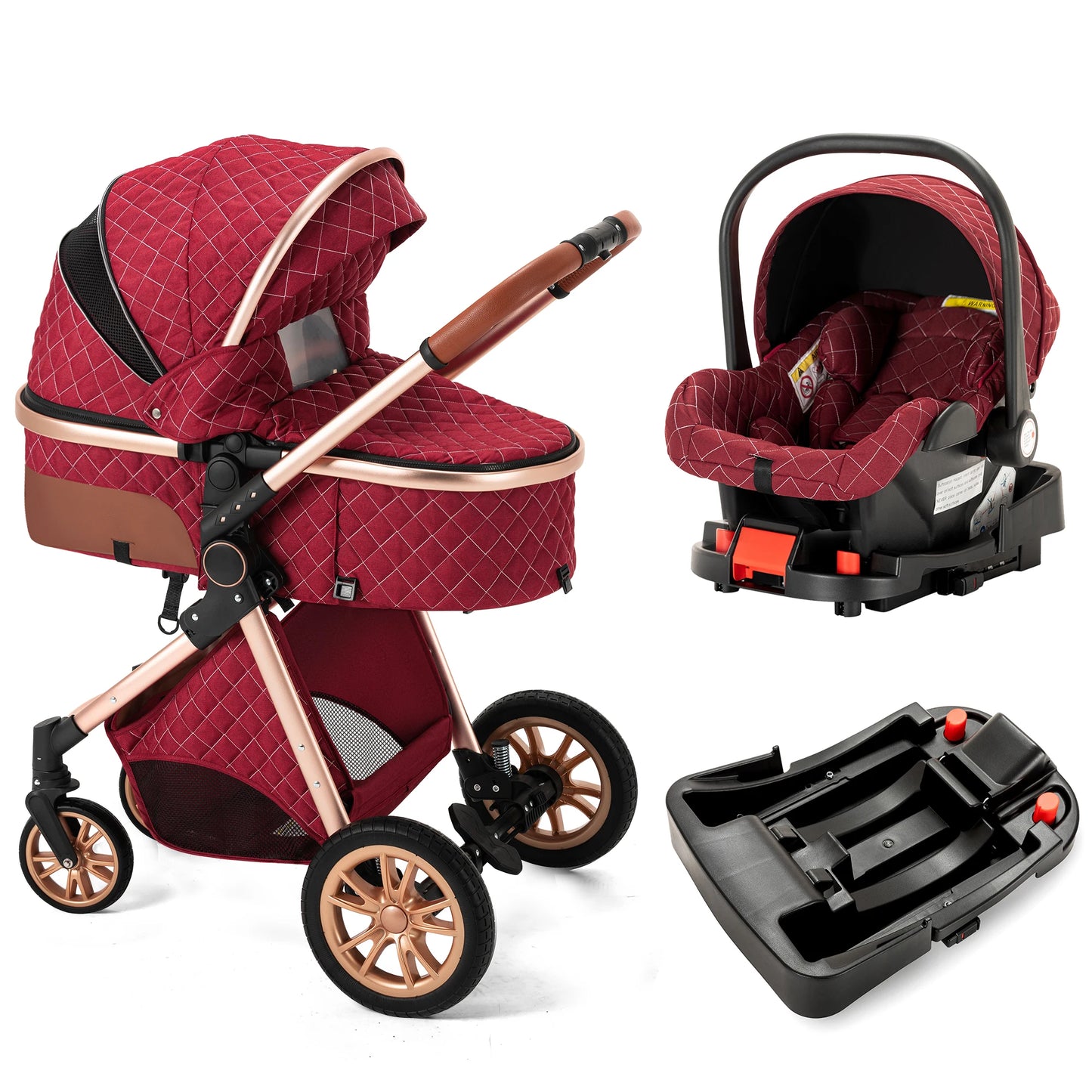 Portable Baby Stroller, Trolley Wagon, Carriage Base