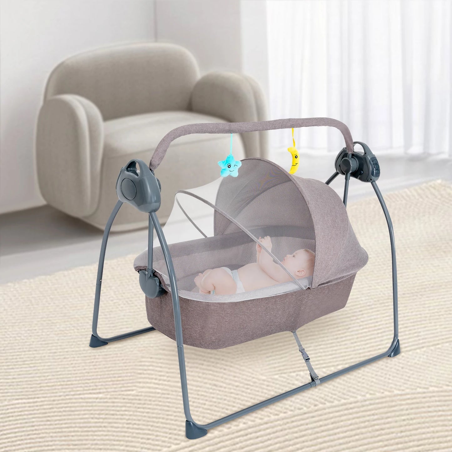 Musical Cradle Swing 5 Speed Electric With Remote