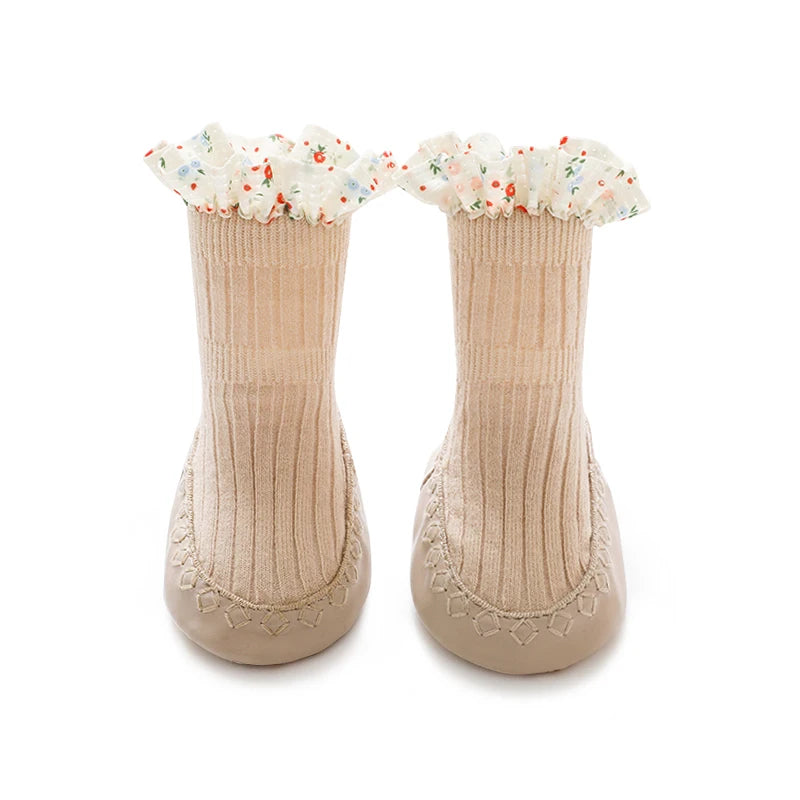 Babies Anti Slip Lace Foot Socks First Walker