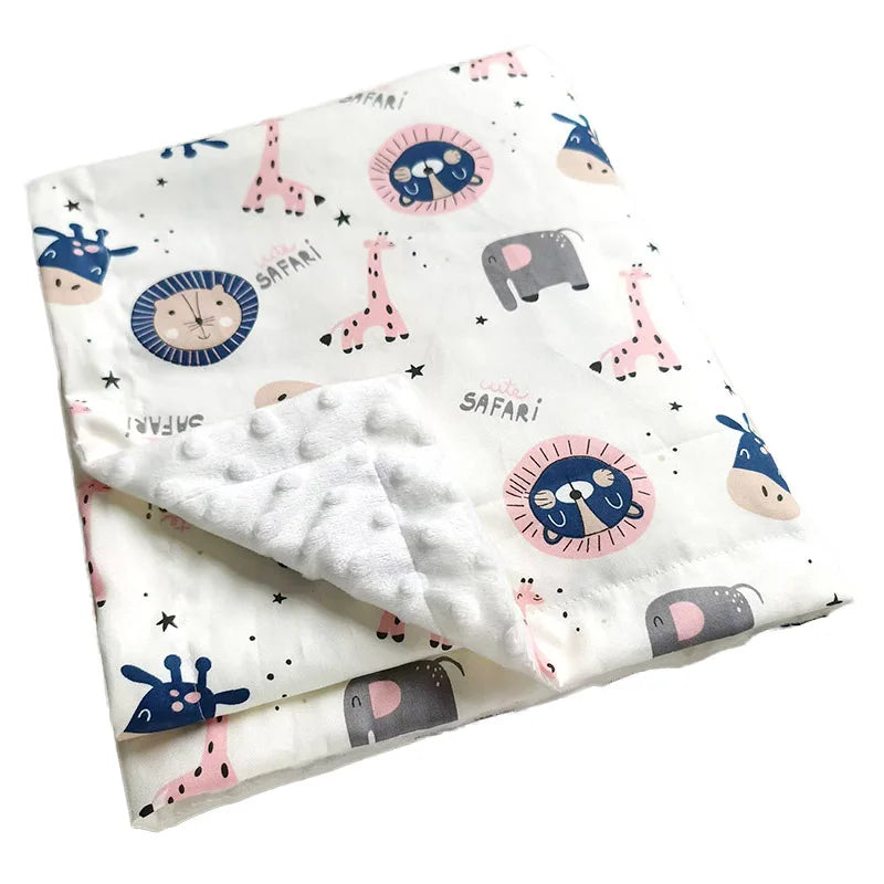 Swaddle Baby Blanket Warm Double Layer