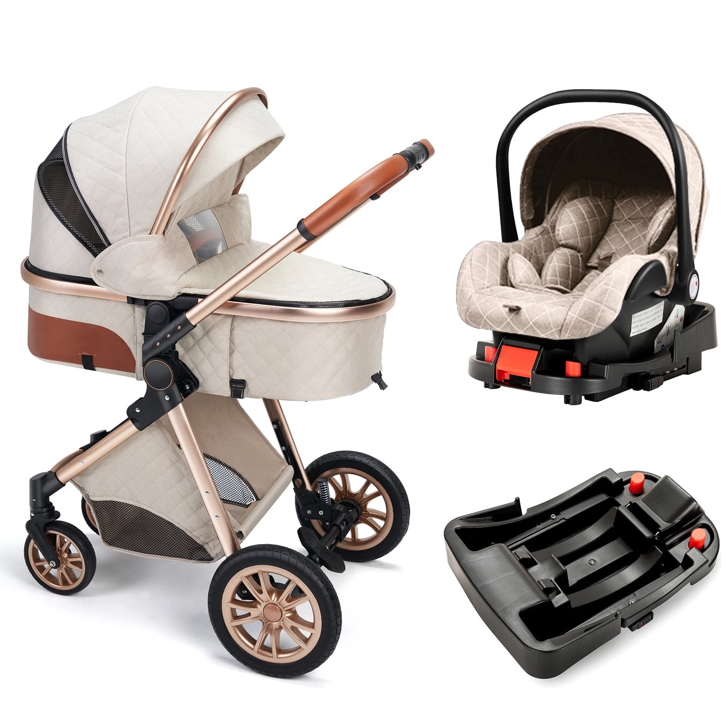 Portable Baby Stroller, Trolley Wagon, Carriage Base