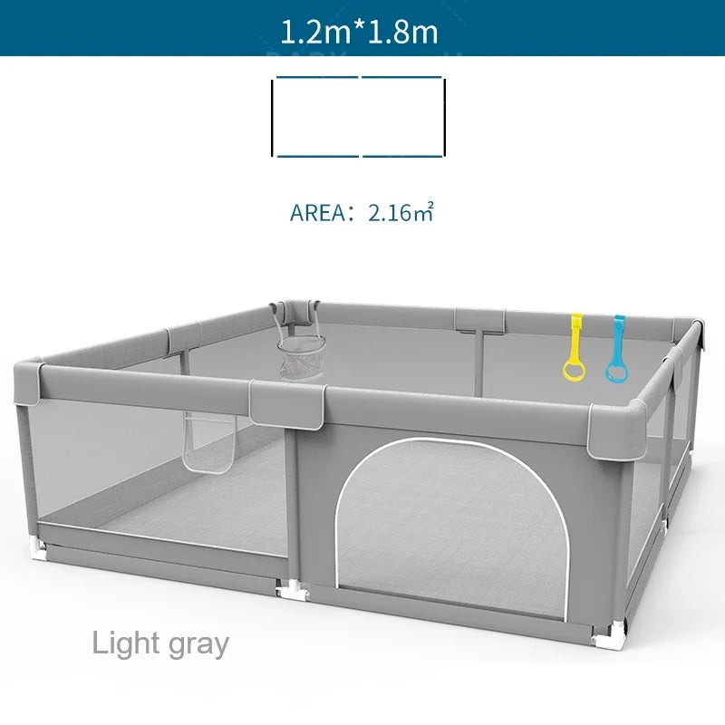 Baby Crawling Playpen, Grey Corral For Baby