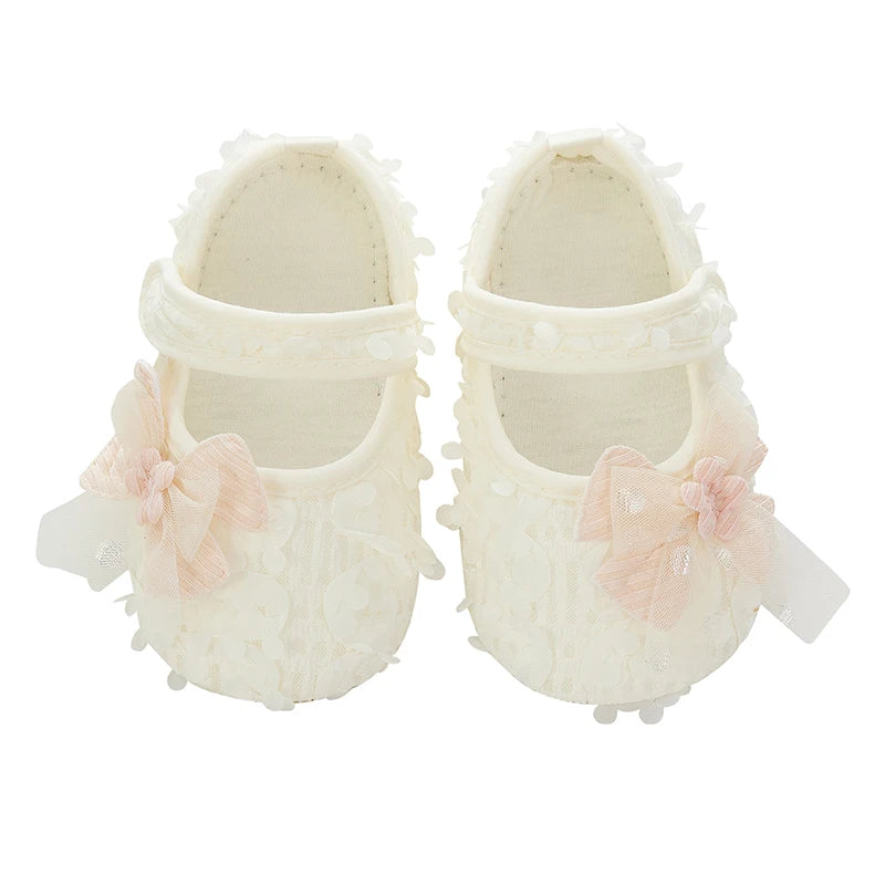 Adorable Baby Girl Bow Flats Shoes For Parties