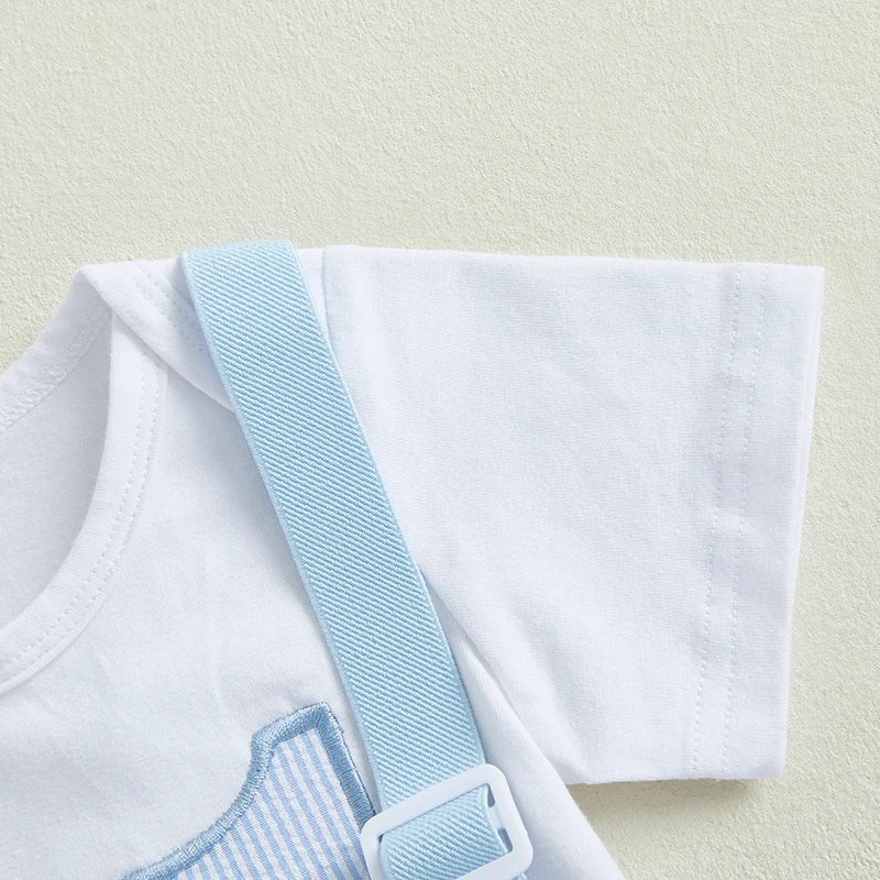 Baby First Birthday Outfit Short Sleeve Romper
