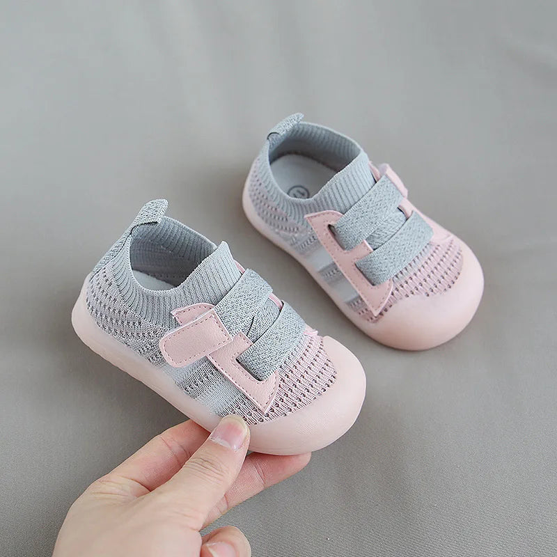 Soft Sole Breathable Knit Mesh Sneakers Spring Summer