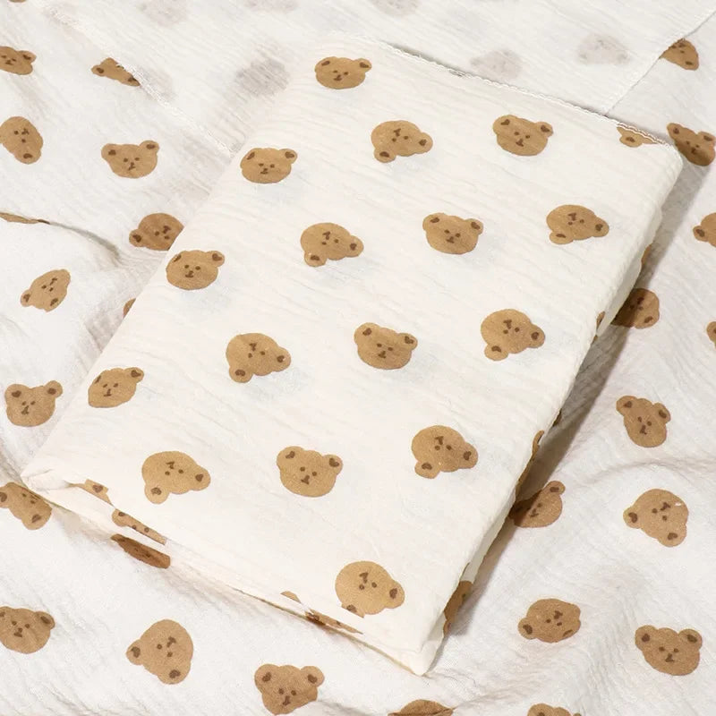 2Pc 80*80cm Cotton Muslin Baby Receiving Blankets