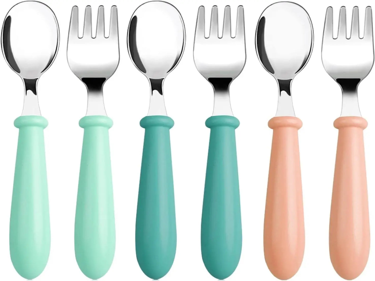 Baby/Toddler Utensils 3 Forks and Spoons Sets