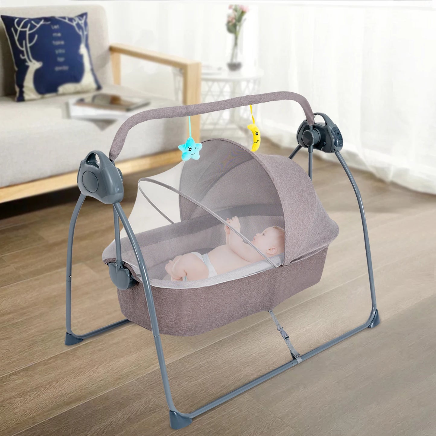 Musical Cradle Swing 5 Speed Electric With Remote