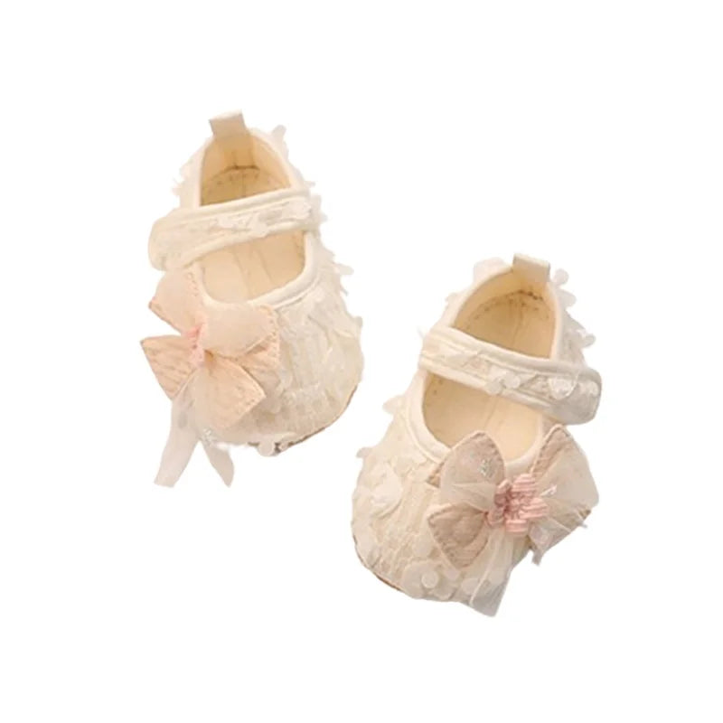 Adorable Baby Girl Bow Flats Shoes For Parties