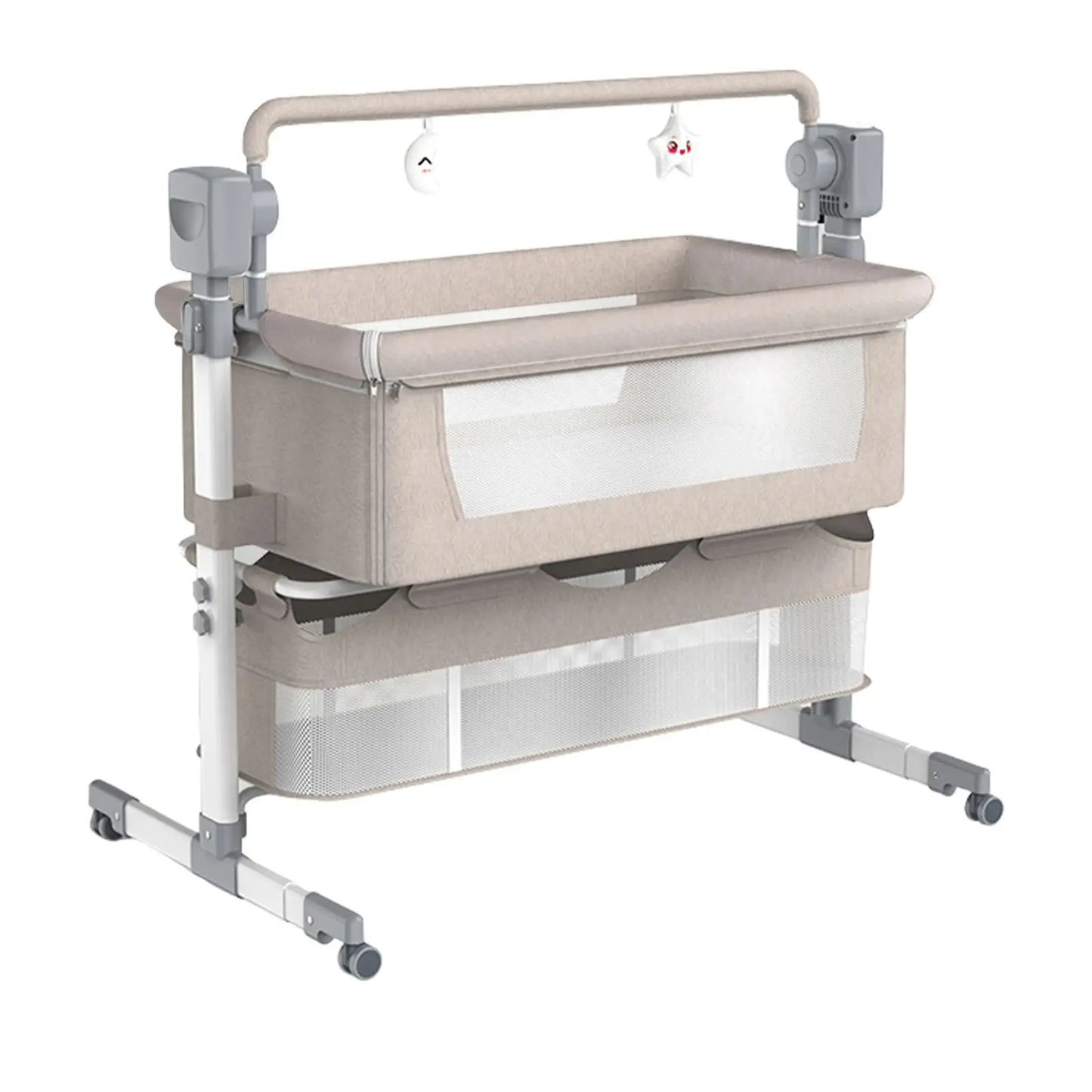 Portable, Travel, Rocking Baby Cradle With Mosquito Net