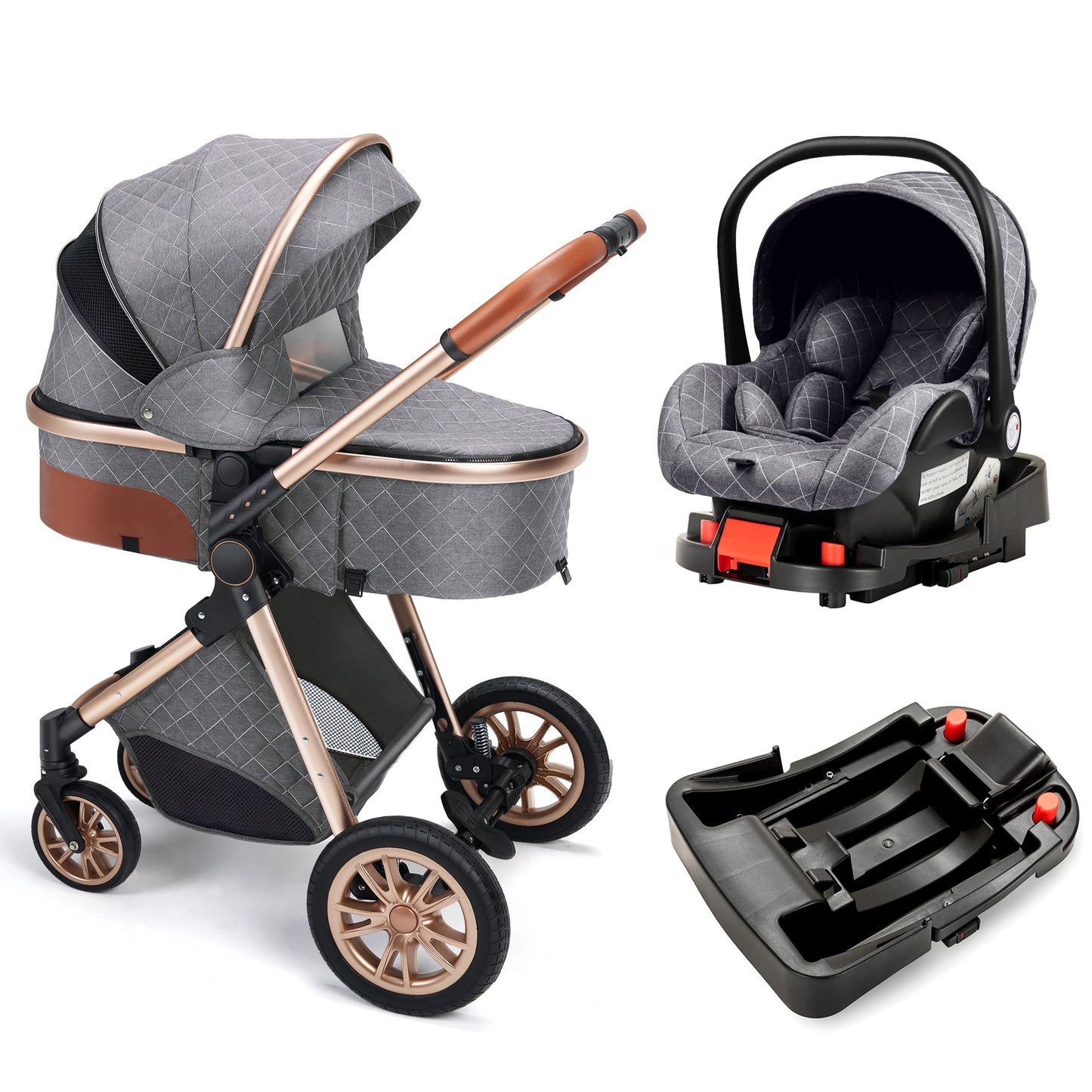 Portable Baby Stroller, Trolley Wagon, Carriage Base