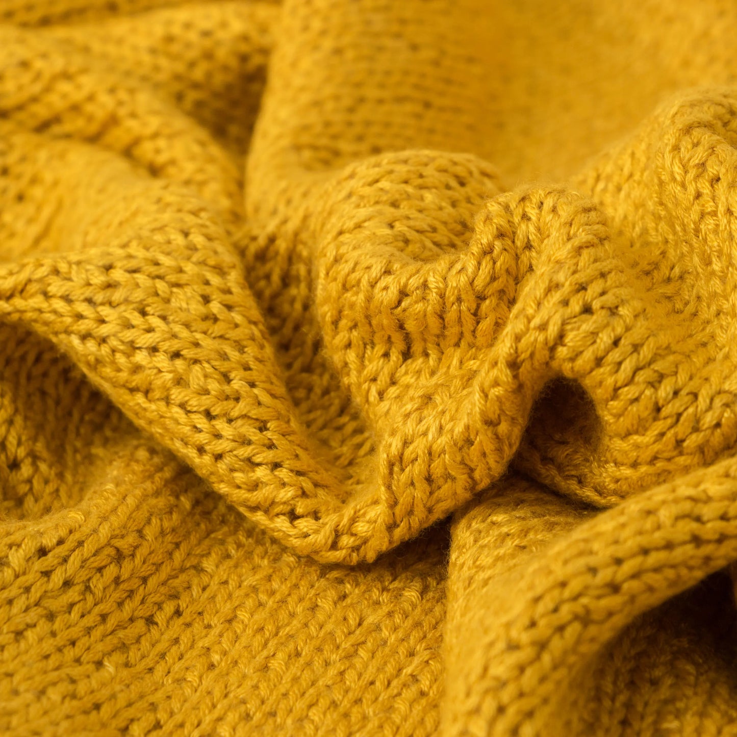 Natural Bamboo Cable Knit Baby Blanket