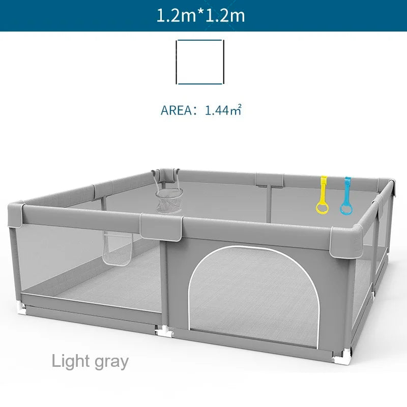 Baby Crawling Playpen, Grey Corral For Baby