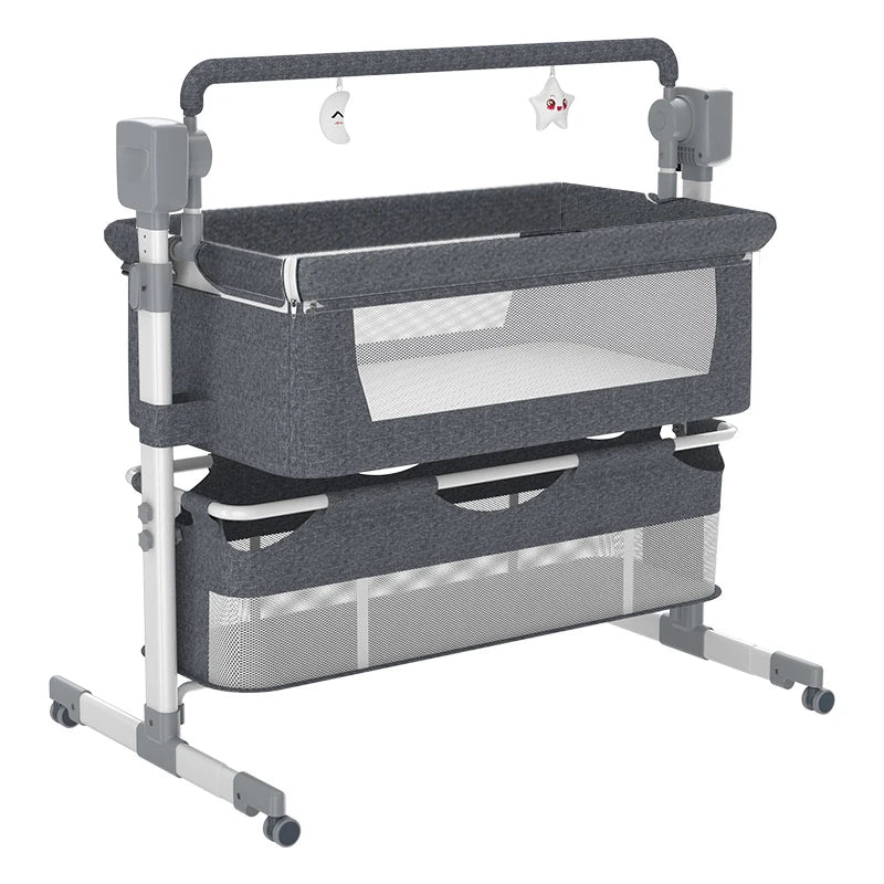 Portable, Travel, Rocking Baby Cradle With Mosquito Net