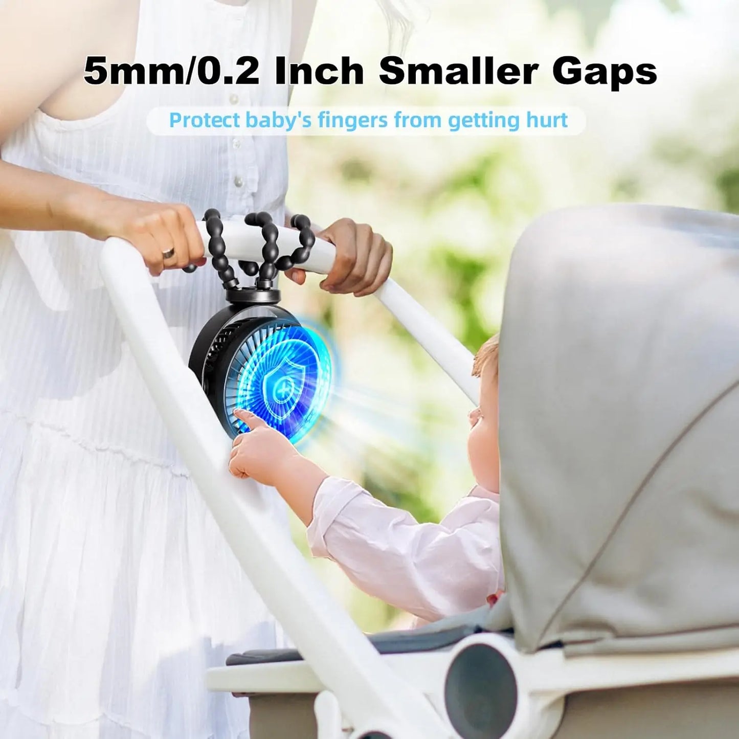 Portable Clip On Stroller Fan Small