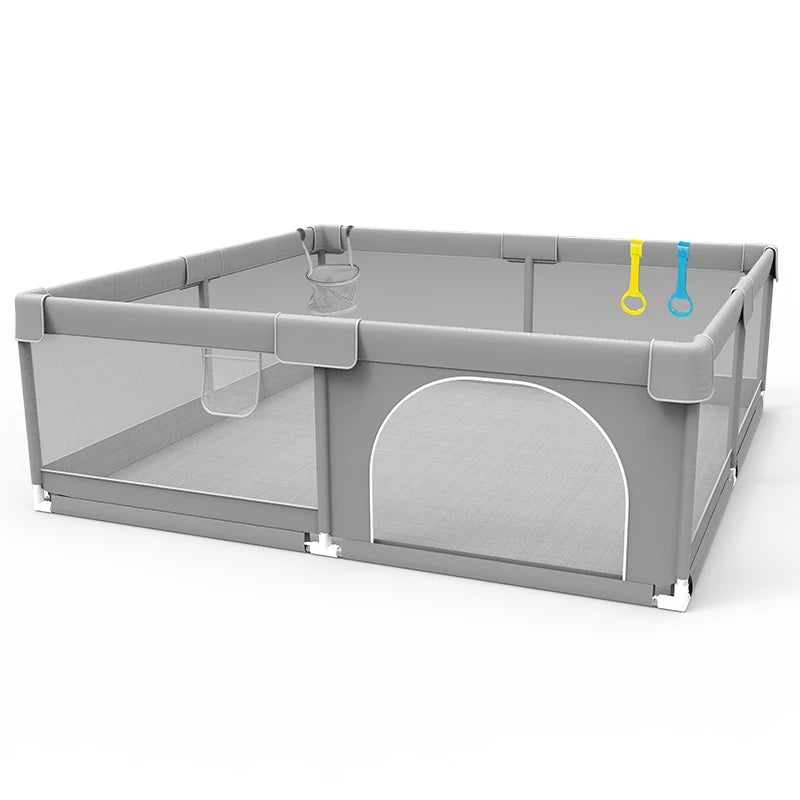 Baby Crawling Playpen, Grey Corral For Baby
