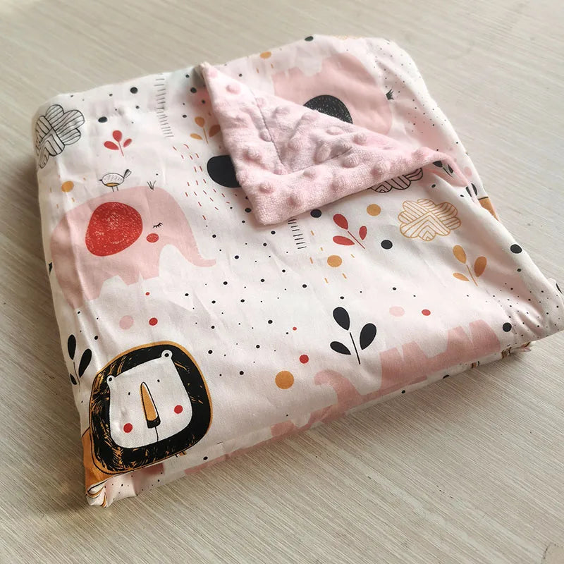 Swaddle Baby Blanket Warm Double Layer