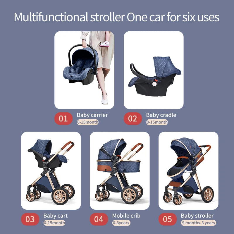 Portable Baby Stroller, Trolley Wagon, Carriage Base