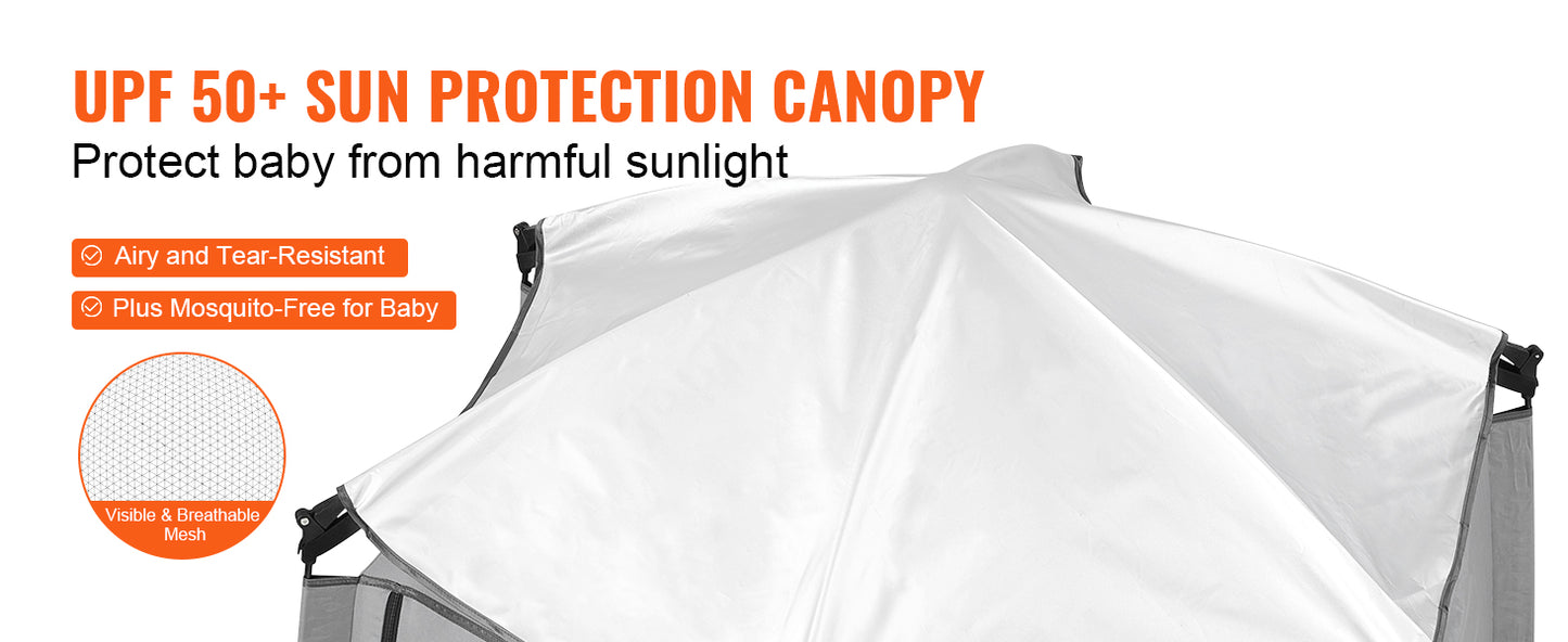 Baby Canopy Playpen Indoor/Outdoor Lightweight