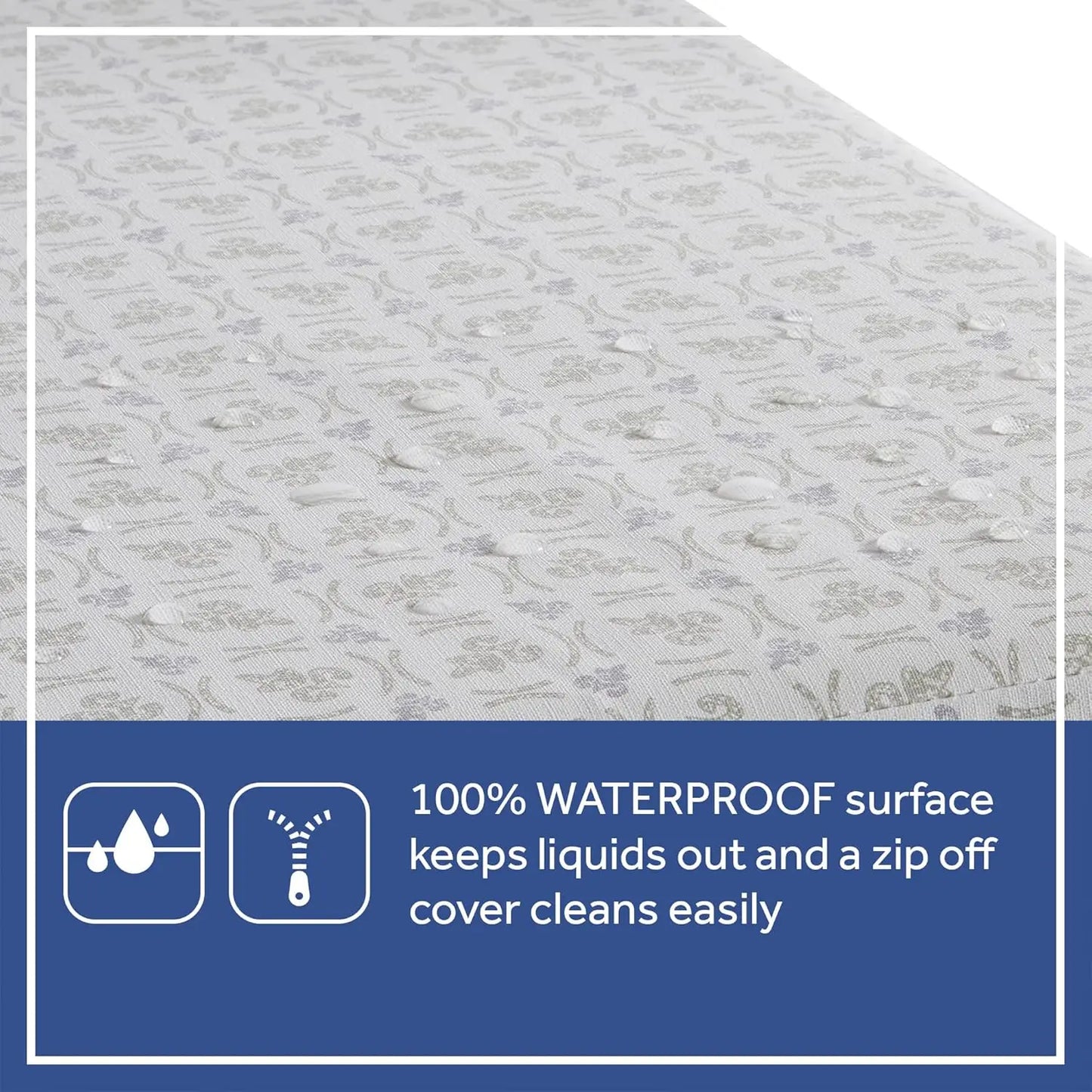 Hypoallergenic, Antibacterial, Waterproof, Memory Foam Baby Crib Mattress