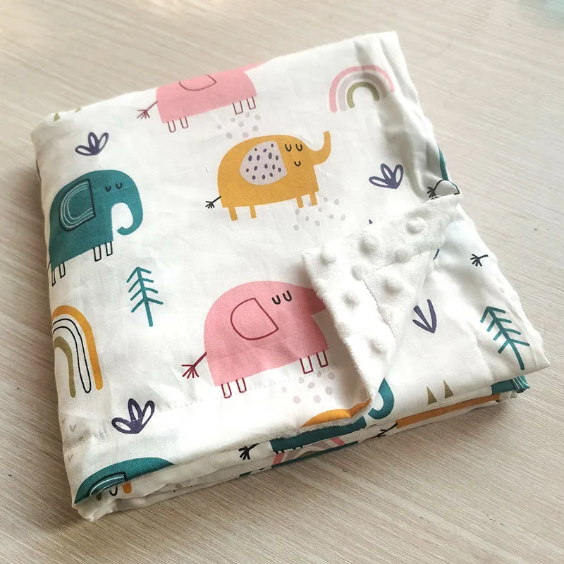 Swaddle Baby Blanket Warm Double Layer